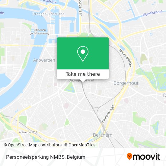 Personeelsparking NMBS map