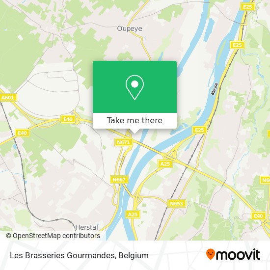 Les Brasseries Gourmandes map