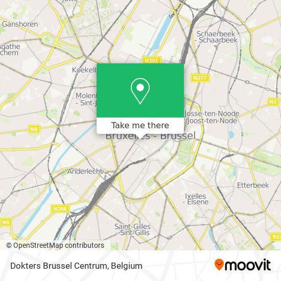 Dokters Brussel Centrum map