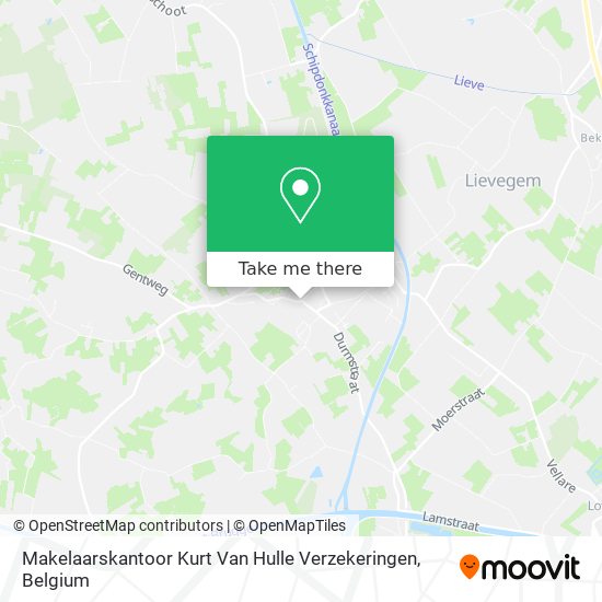 Makelaarskantoor Kurt Van Hulle Verzekeringen plan