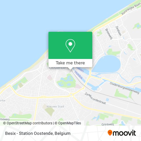 Besix - Station Oostende map