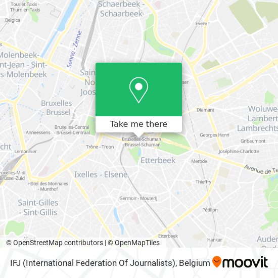IFJ (International Federation Of Journalists) map
