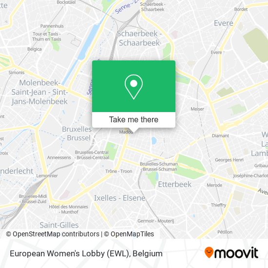 European Women's Lobby (EWL) map