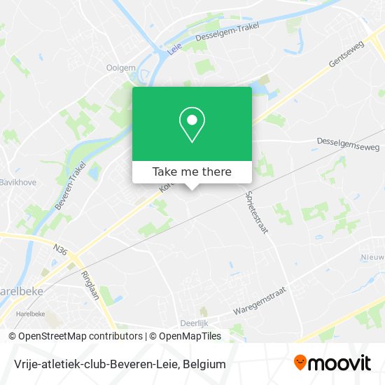 Vrije-atletiek-club-Beveren-Leie map