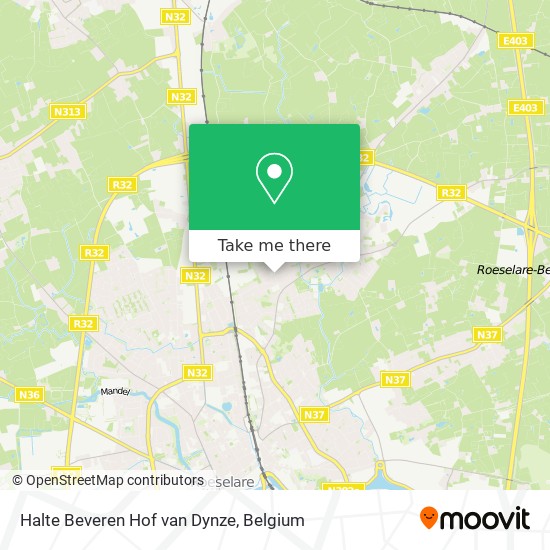 Halte Beveren Hof van Dynze map