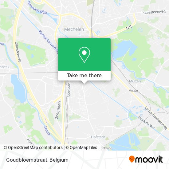 Goudbloemstraat map