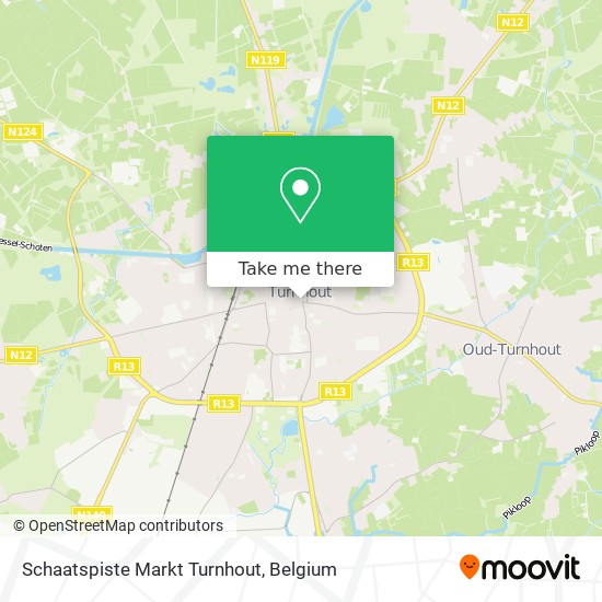Schaatspiste Markt Turnhout map