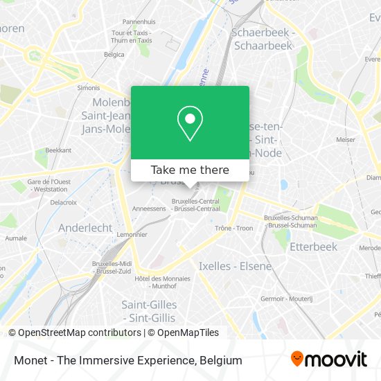 Monet - The Immersive Experience map