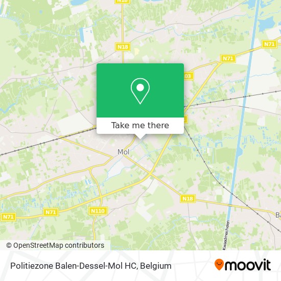 Politiezone Balen-Dessel-Mol HC map