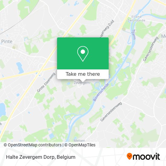 Halte Zevergem Dorp plan