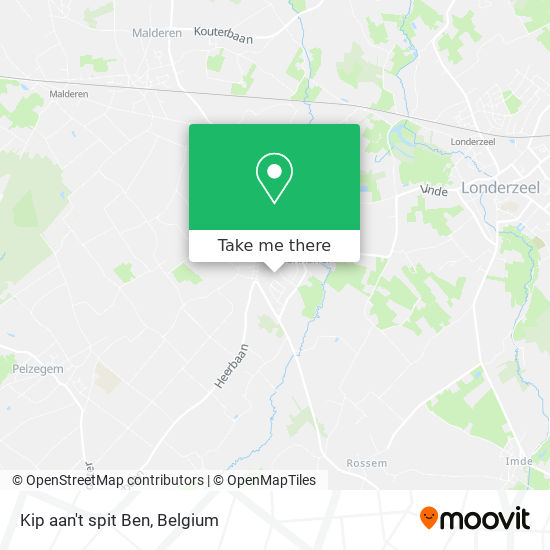 Kip aan't spit Ben map