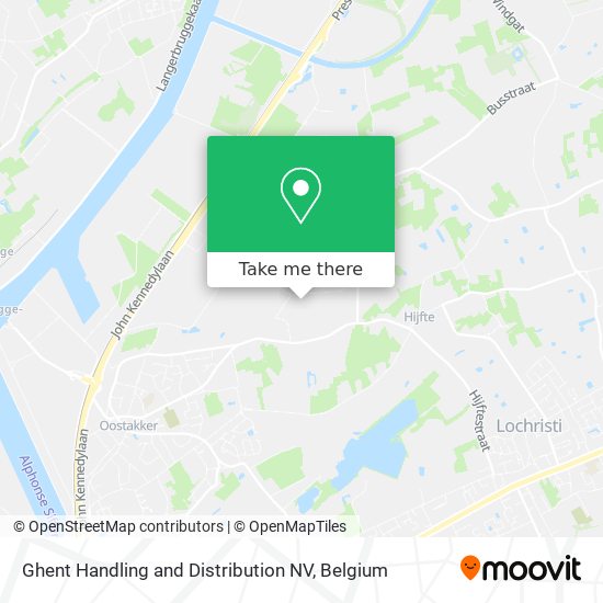 Ghent Handling and Distribution NV map