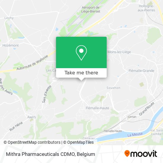 Mithra Pharmaceuticals CDMO map