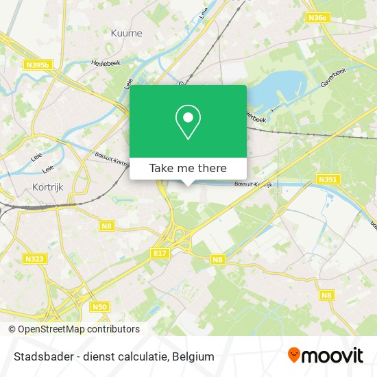 Stadsbader - dienst calculatie map