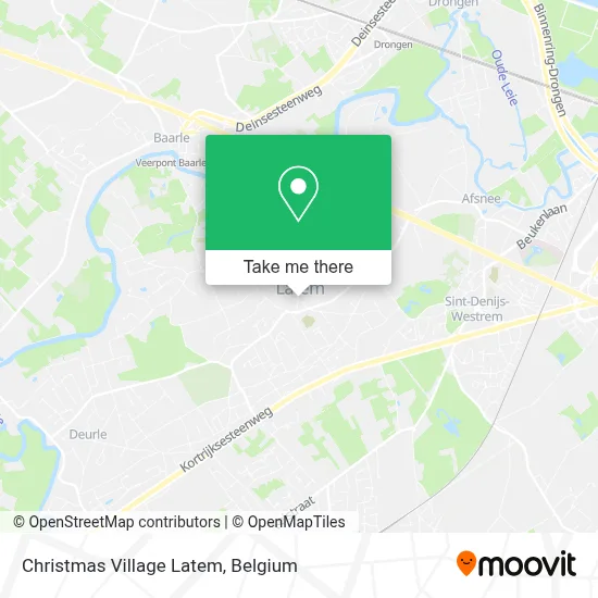 Christmas Village Latem map