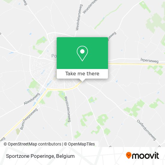 Sportzone Poperinge map