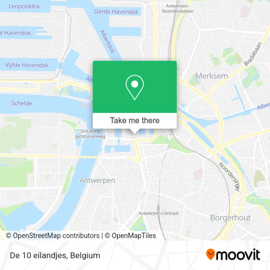 De 10 eilandjes map