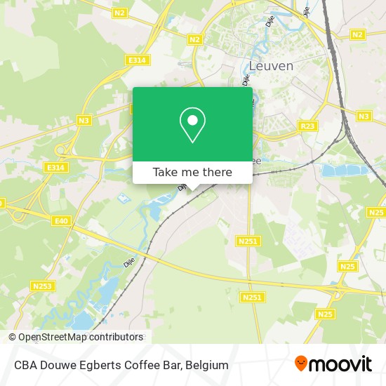 CBA Douwe Egberts Coffee Bar map