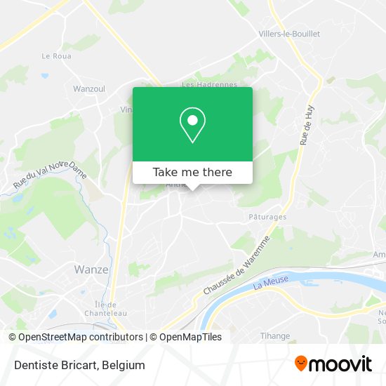 Dentiste Bricart map