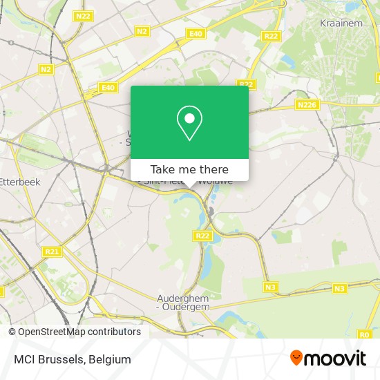 MCI Brussels map