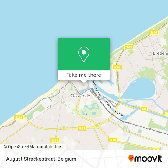 August Strackestraat map