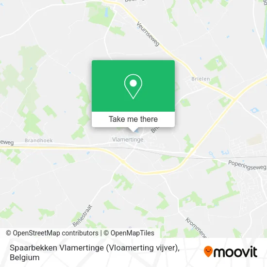 Spaarbekken Vlamertinge (Vloamerting vijver) map