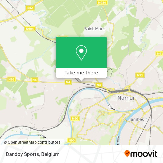 Dandoy Sports map