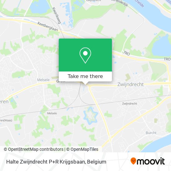 Halte Zwijndrecht P+R Krijgsbaan map