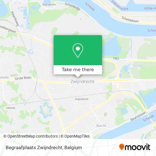 Begraafplaats Zwijndrecht map