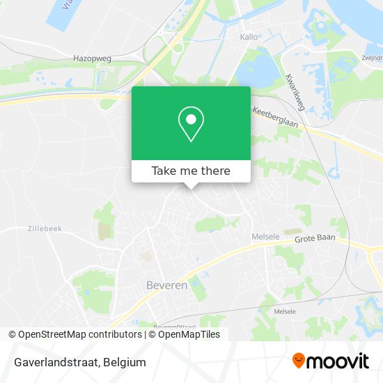Gaverlandstraat map