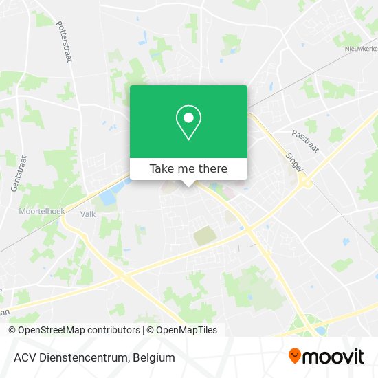 ACV Dienstencentrum map