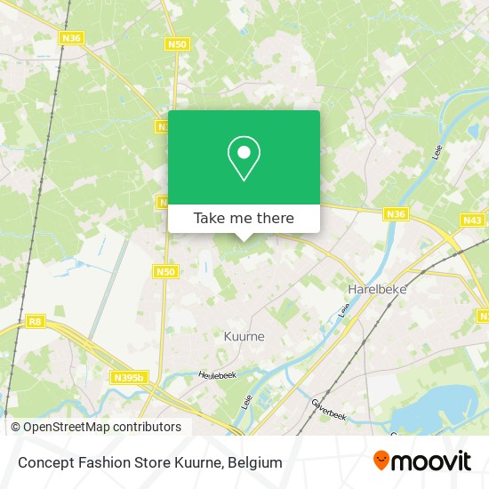 Concept Fashion Store Kuurne map