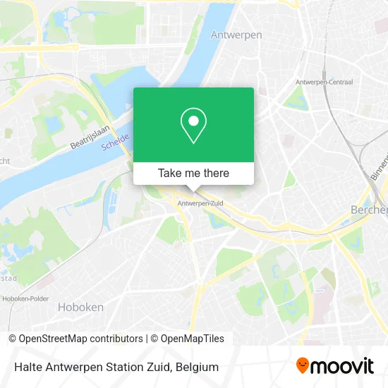 Halte Antwerpen Station Zuid map