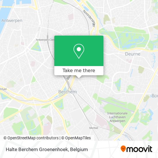 Halte Berchem Groenenhoek plan