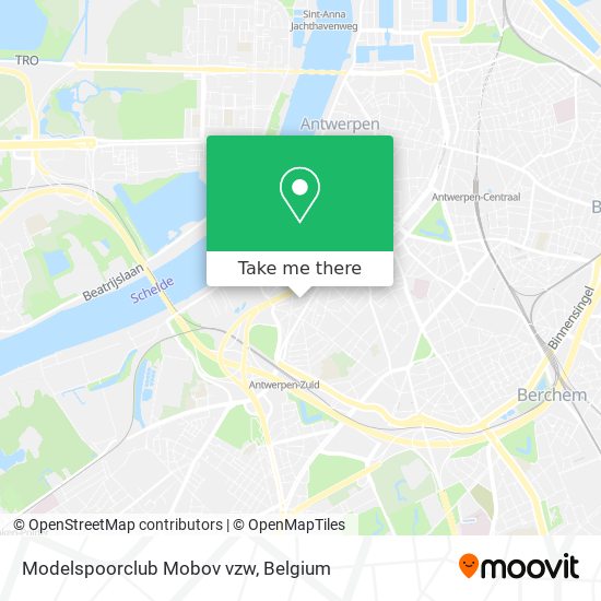 Modelspoorclub Mobov vzw map