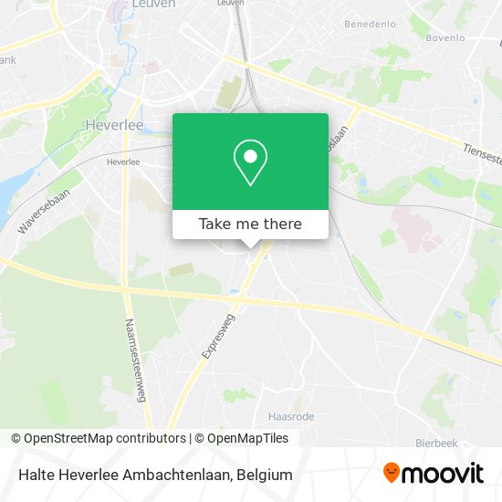 Halte Heverlee Ambachtenlaan map