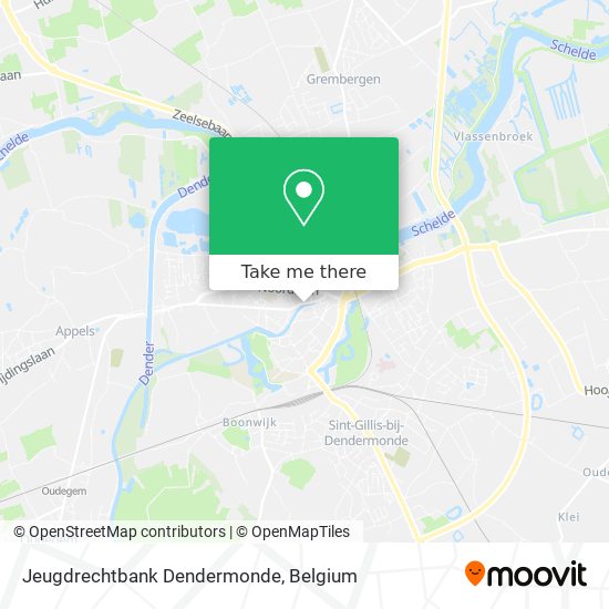 Jeugdrechtbank Dendermonde map