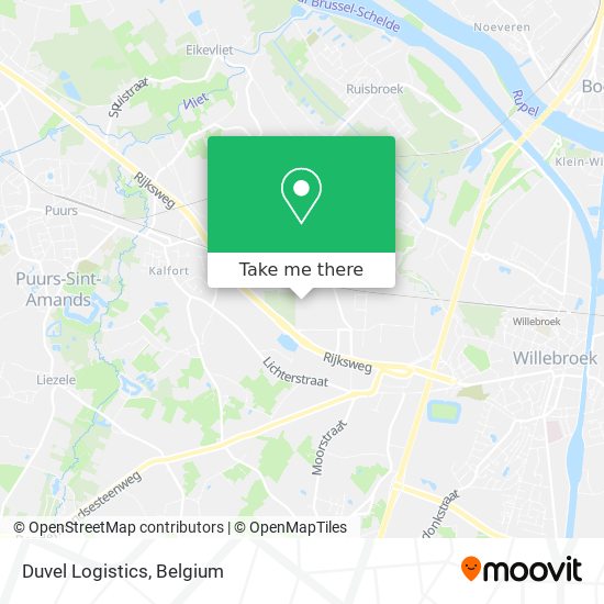 Duvel Logistics map