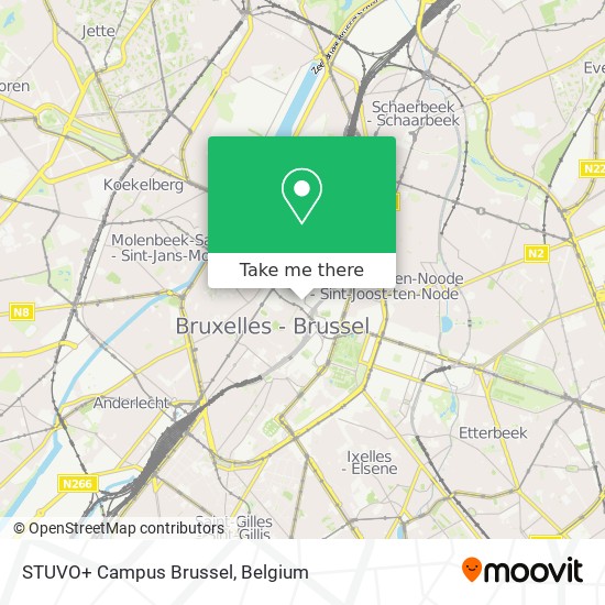 STUVO+ Campus Brussel map