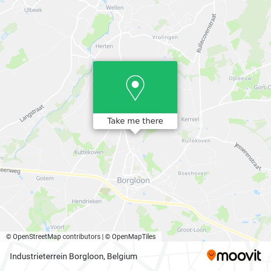 Industrieterrein Borgloon map