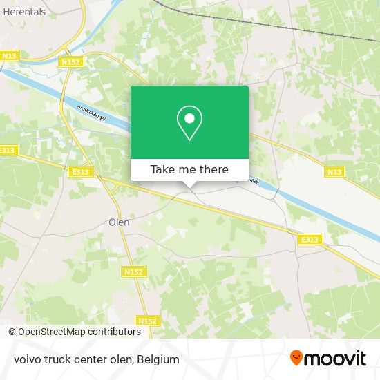 volvo truck center olen map