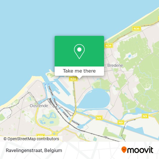 Ravelingenstraat map