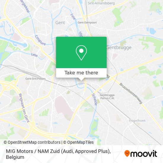 MIG Motors / NAM Zuid (Audi, Approved Plus) map