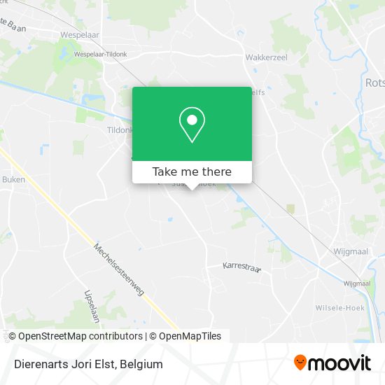 Dierenarts Jori Elst map