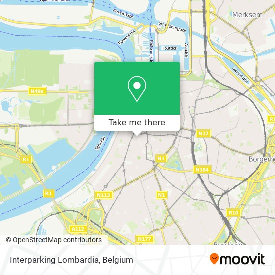 Interparking Lombardia map