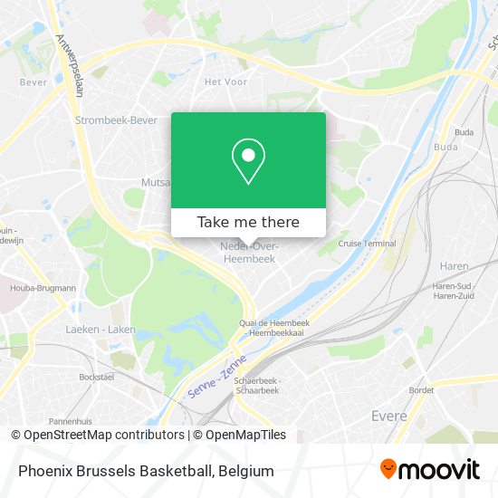 Phoenix Brussels Basketball map