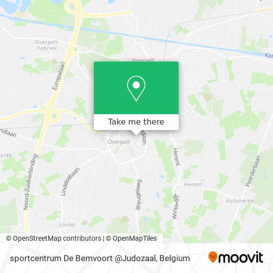 sportcentrum De Bemvoort @Judozaal map