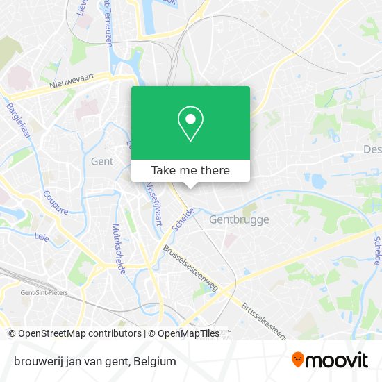 brouwerij jan van gent map