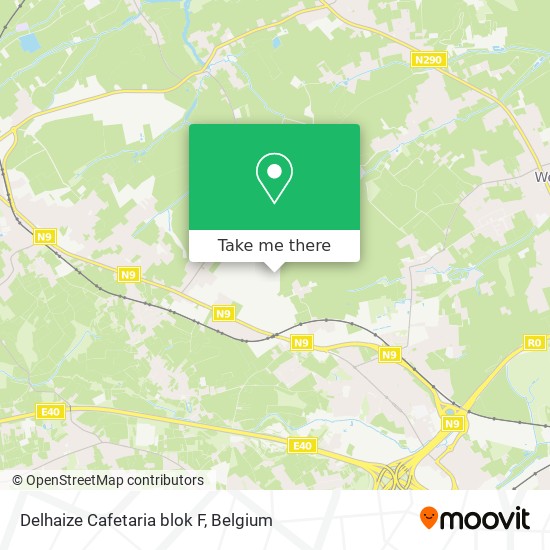 Delhaize Cafetaria blok F map