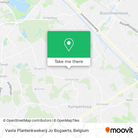 Vaste Plantenkwekerij Jo Bogaerts map